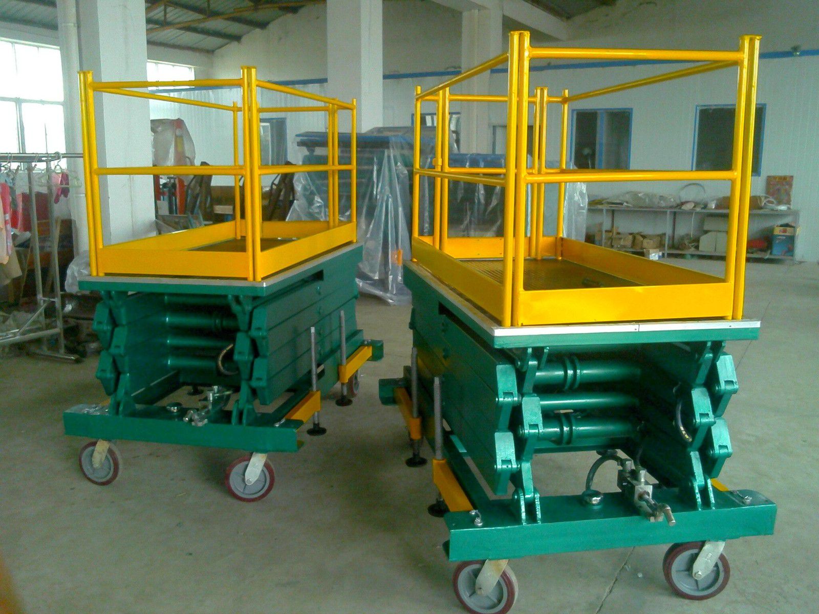 MerinakHydraulic guide rail lifting platformThe structure is tightly arranged